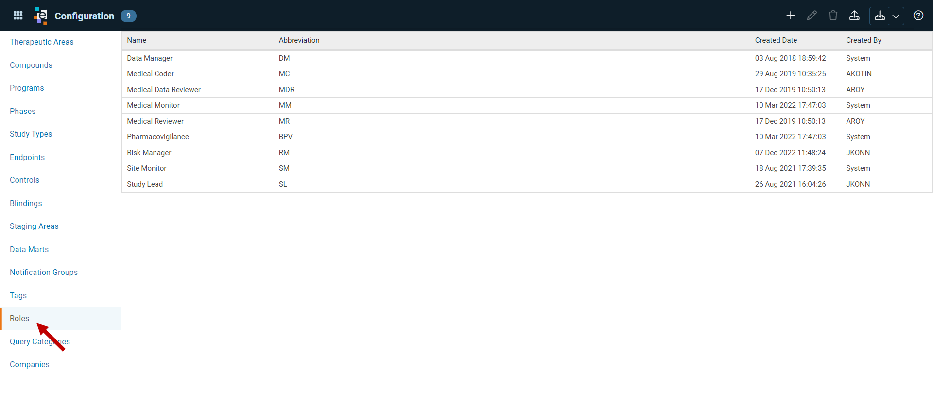 Configure Roles