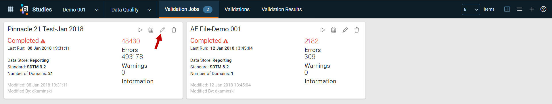 Data Quality Edit