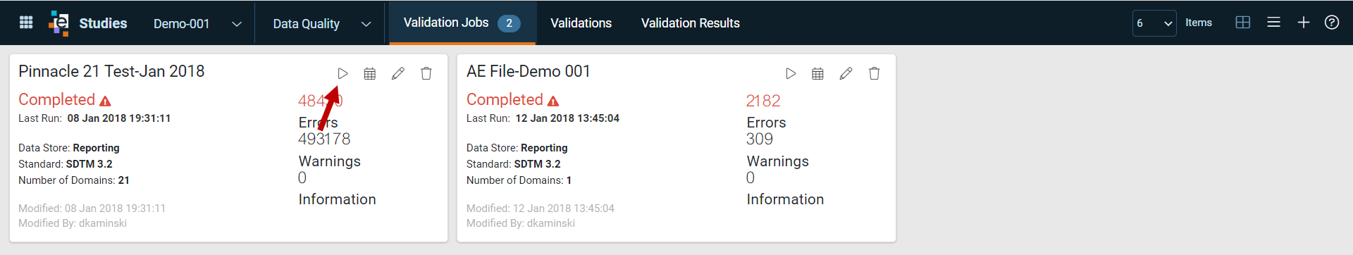 Data Quality Run