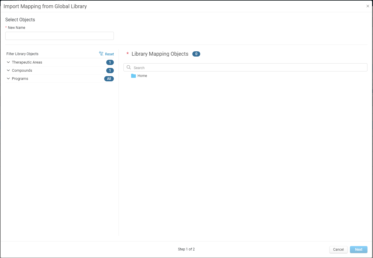 Import Mapping From Global Library