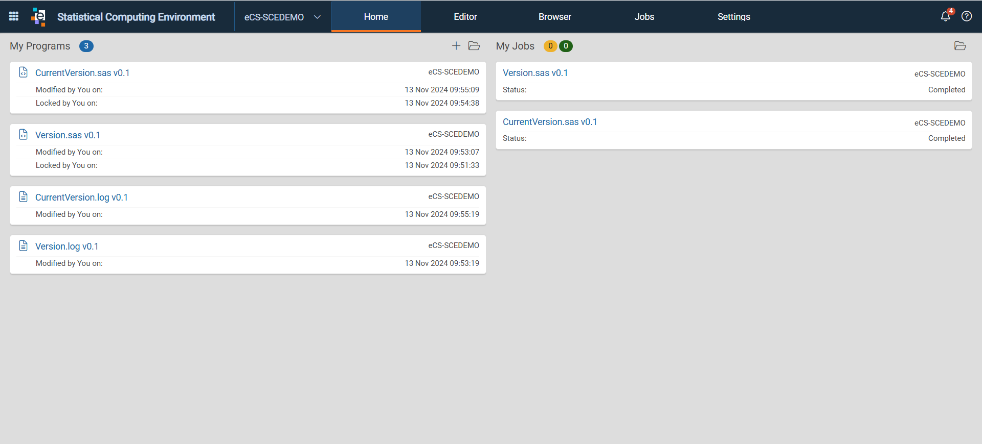 Statistical Computing Environment Home Page