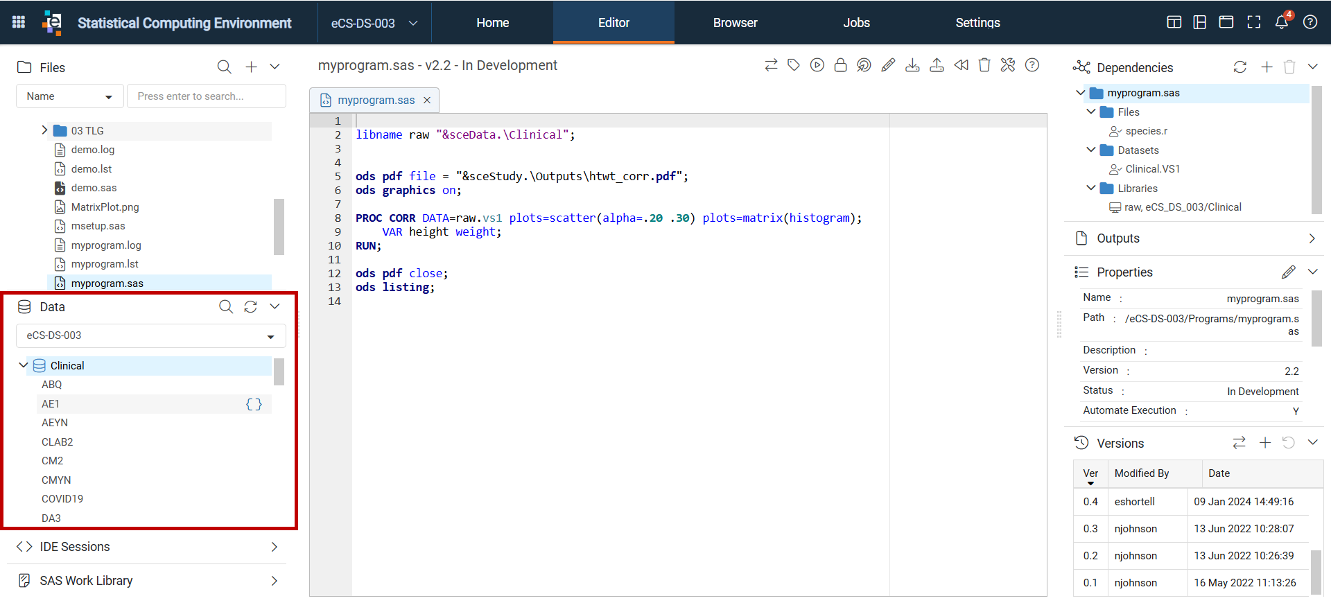 Access Datasets