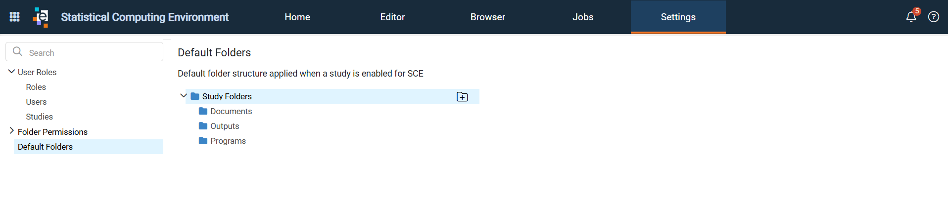 Default Folders