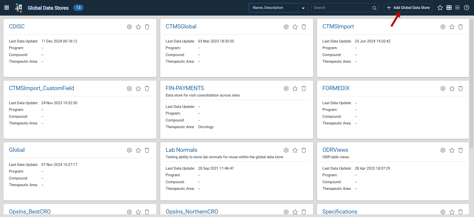 Add a Global Data Store
