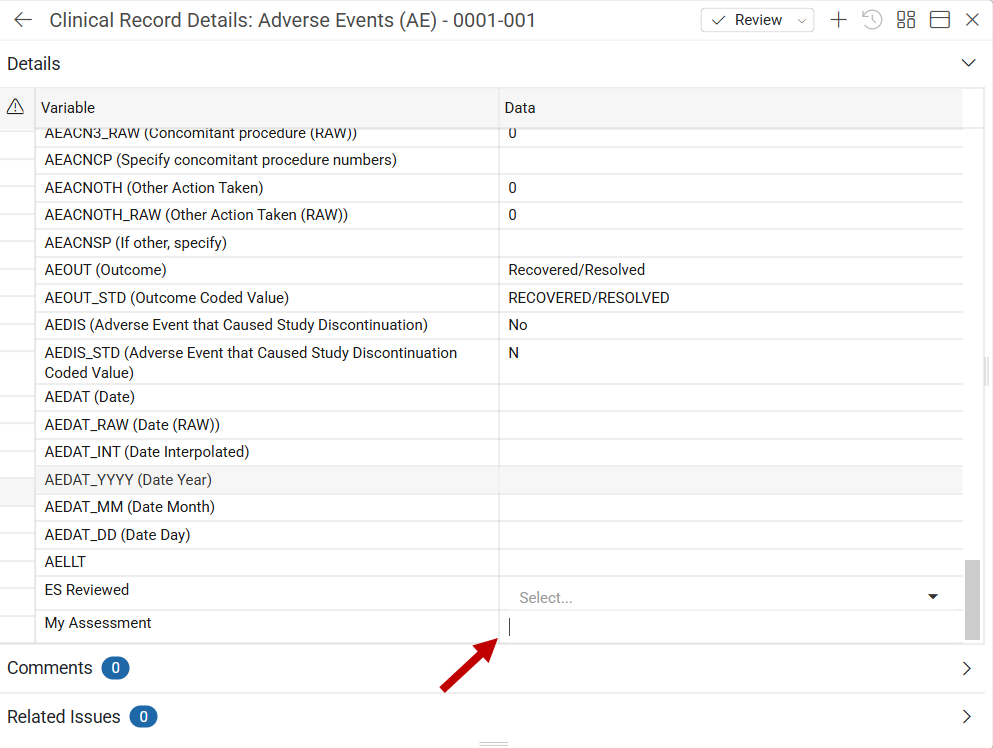 Add Annotation - Details View
