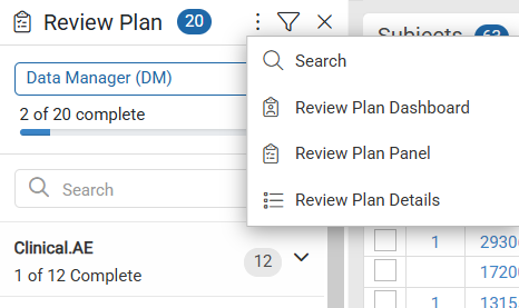 Left Navigation Options Icon