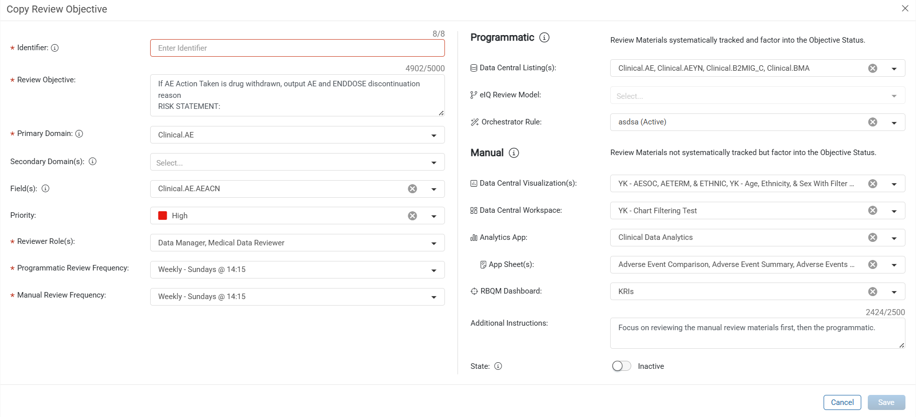 Copy Review Objective