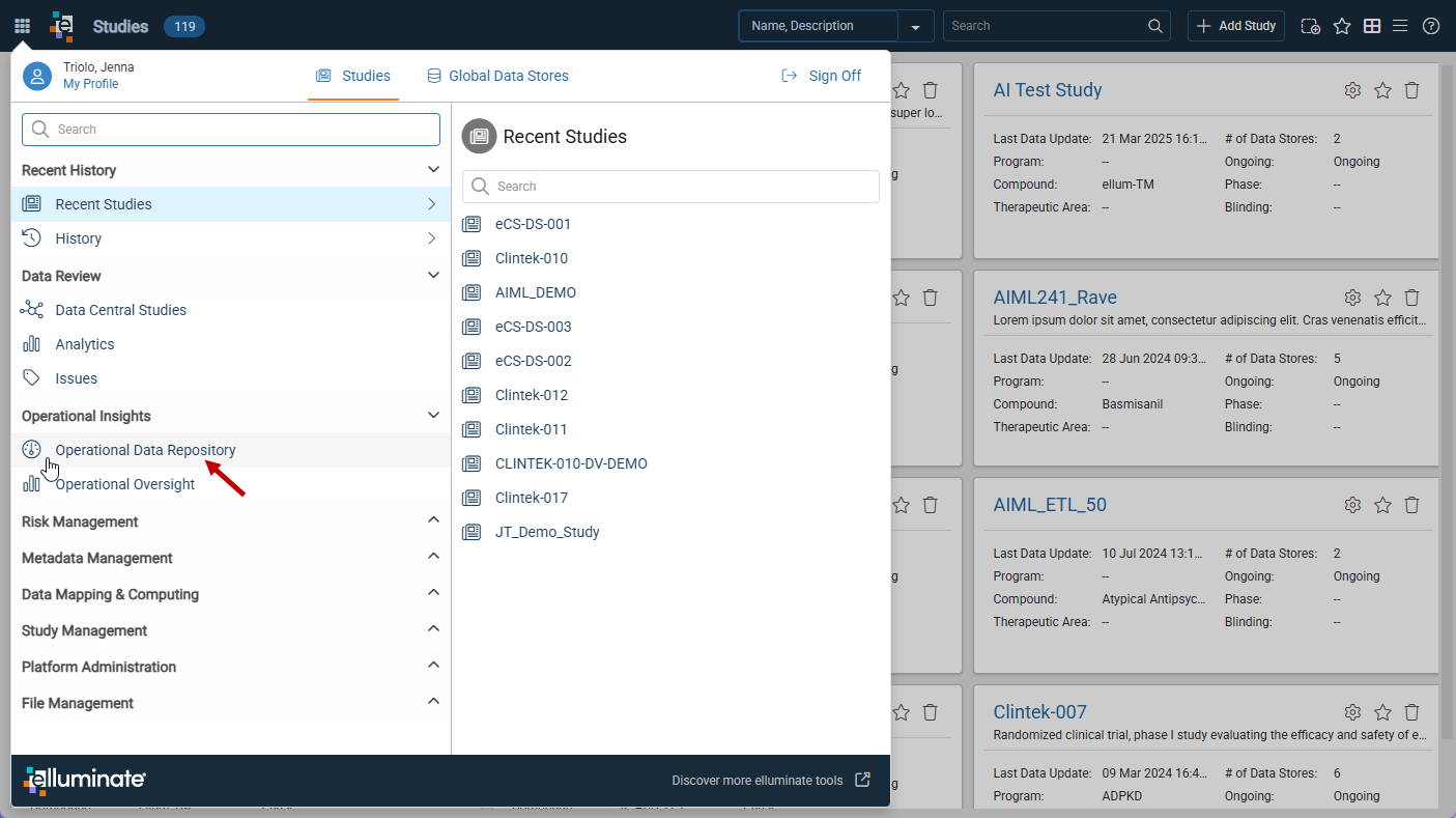 Access Operational Data Repository