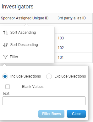 Listing Filter