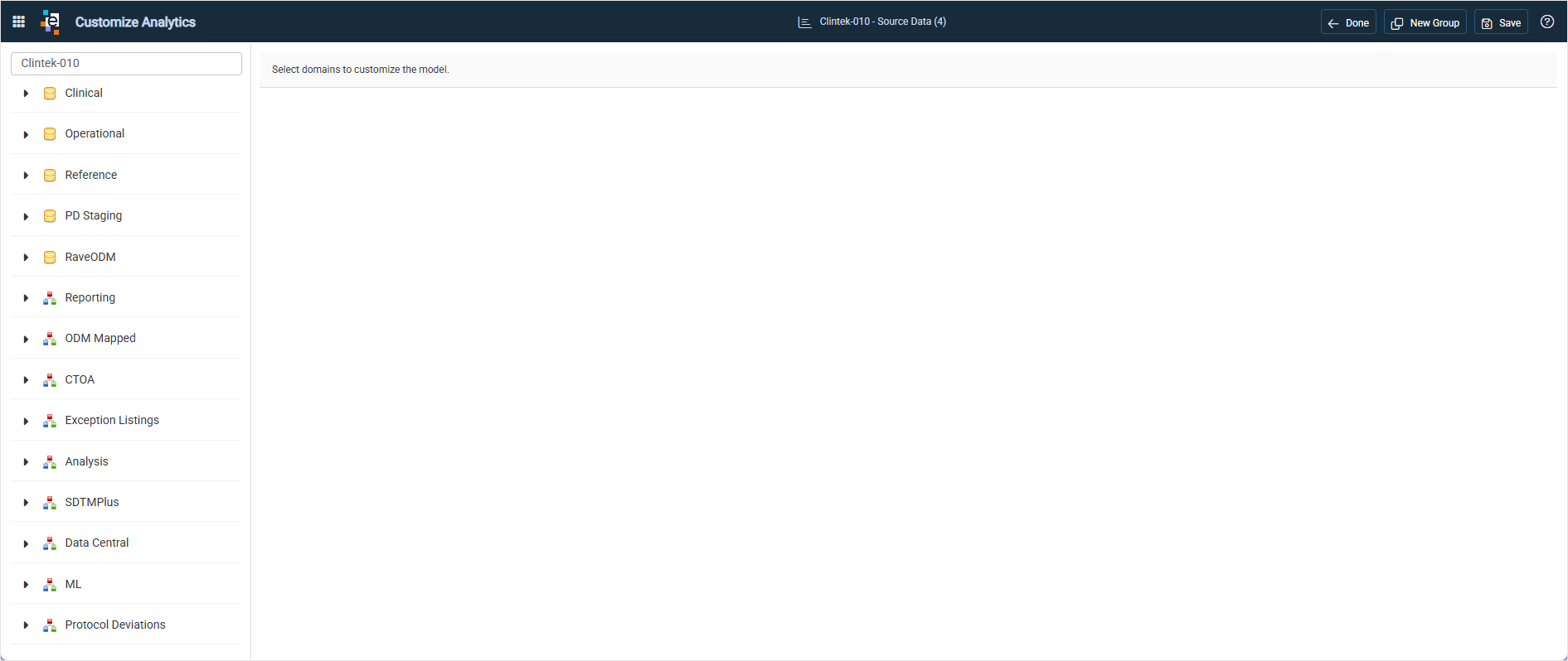 Edit window for configuring an SDA app