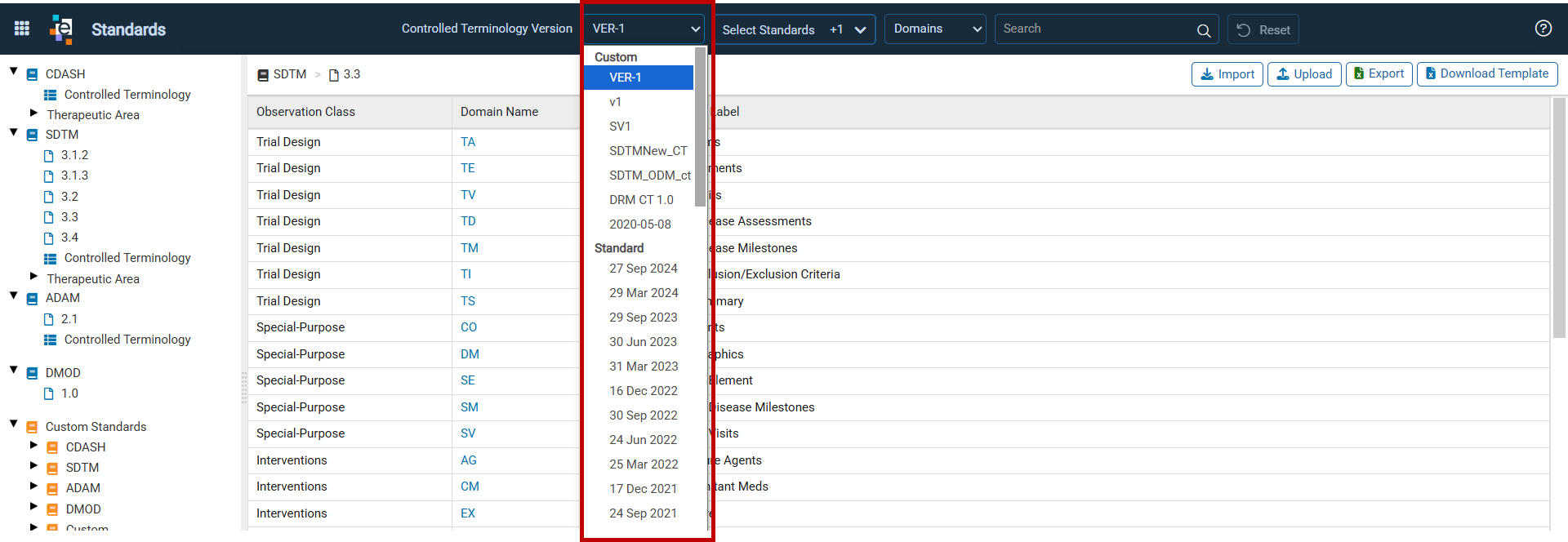 CT Drop-down