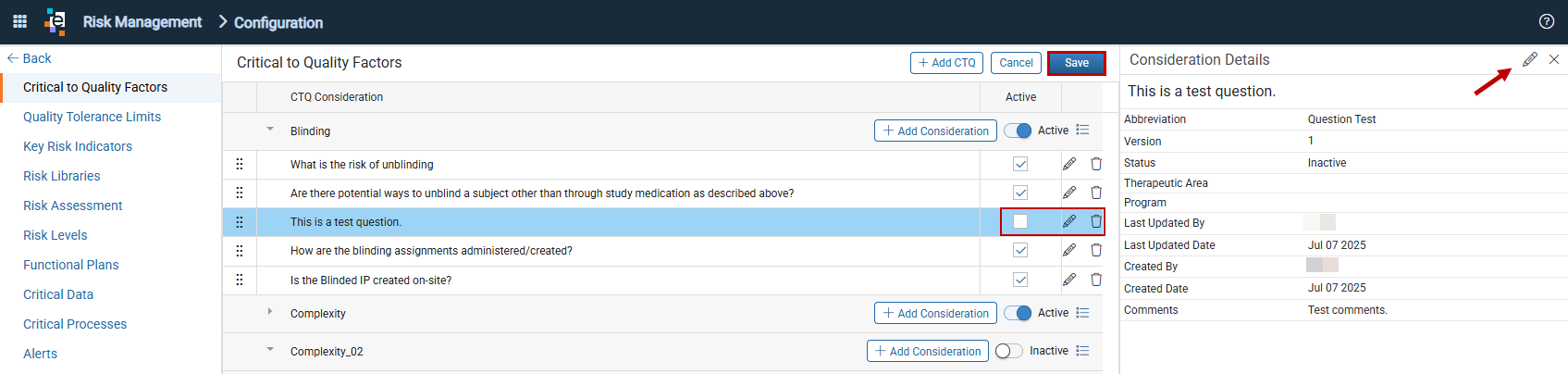 Edit Consideration