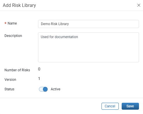 Add Risk Library