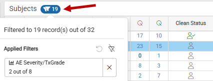 Visualization Filter Badge