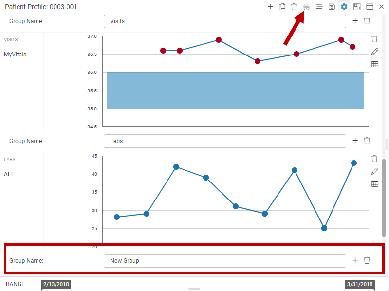 Graphical Patient Profile Define Chart