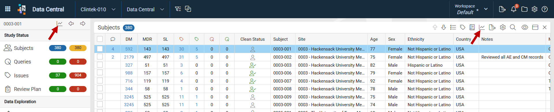 Access Graphical Patient Profile