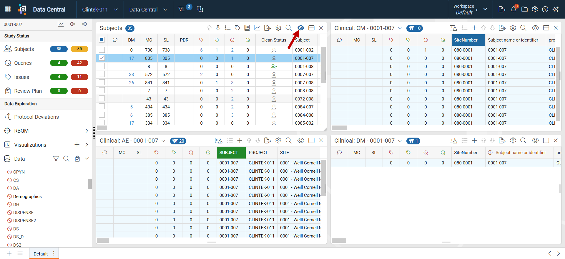 Filter Subject in Other Panels Filter