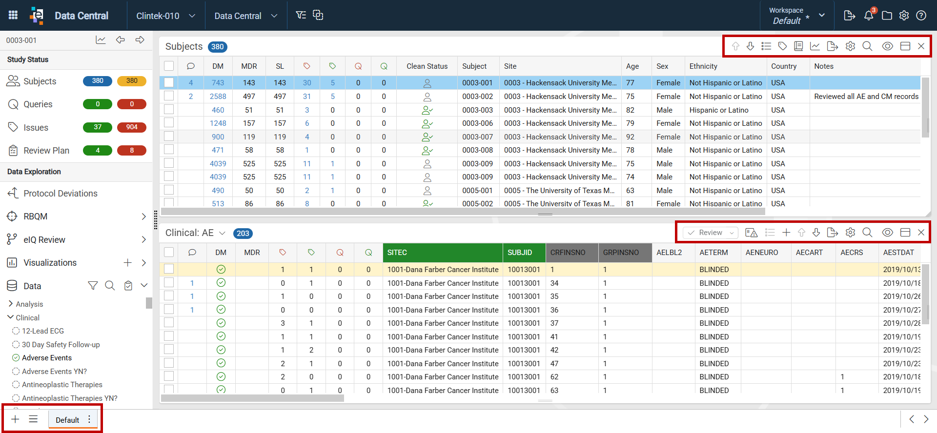 Panel Toolbars