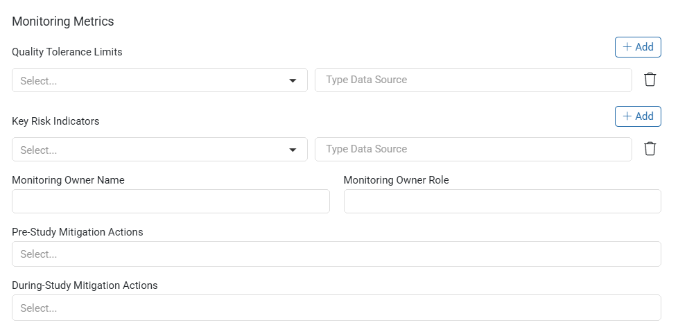 Monitoring Metrics