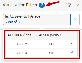 Visualization Filter Badge