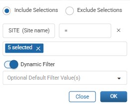 Dynamic Filters Toggle