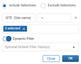 Dynamic Filters Toggle