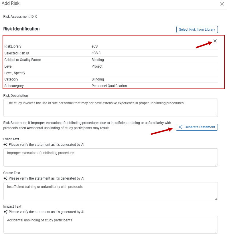 Generate Statement With AI