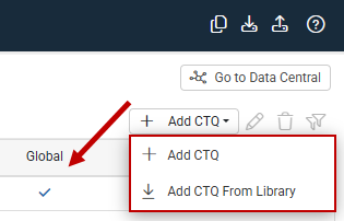 Add CTQ Menu