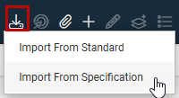 Import Domains menu with Import From Specification option