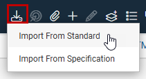 Import Domains menu with Import From Standard