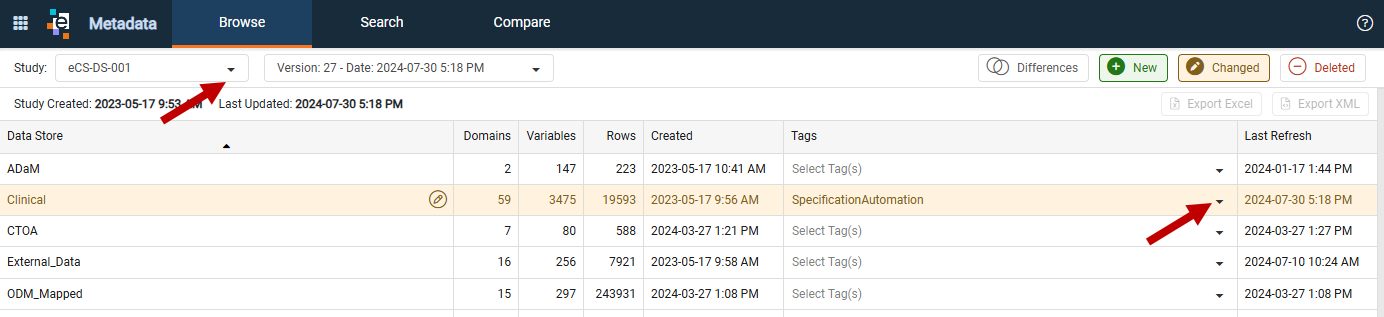 Specification Automation Tag