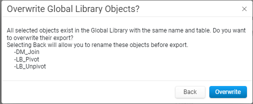 Overwrite Global Library Objects