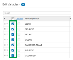 Include / Exclude Variable