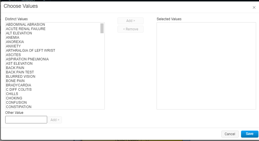 Mapper - In List Filter