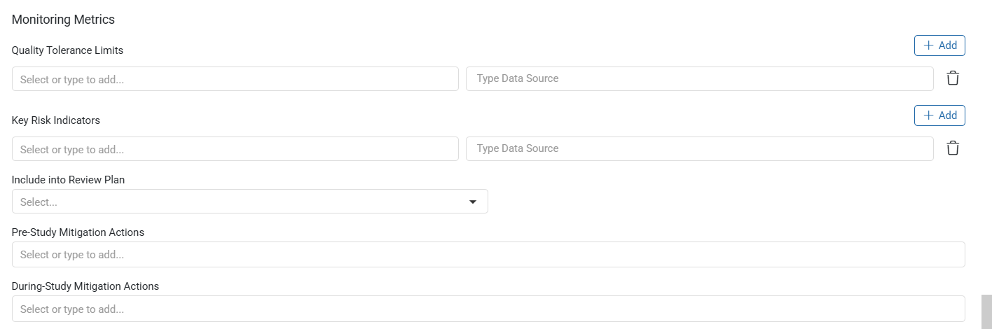 Monitoring Metrics