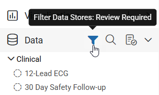 Filtered Data subpanel icon