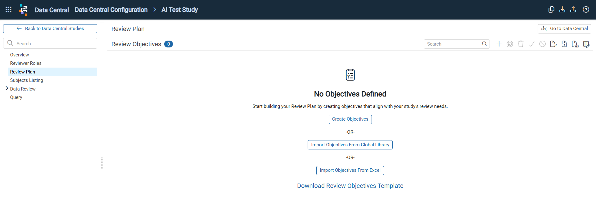 Configure Review Plan