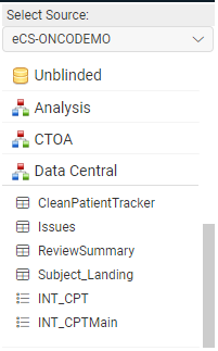 Domains list showing an intermediate domain identified by a list icon instead of a table icon
