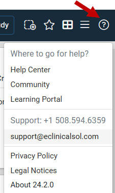 Help Dropdown
