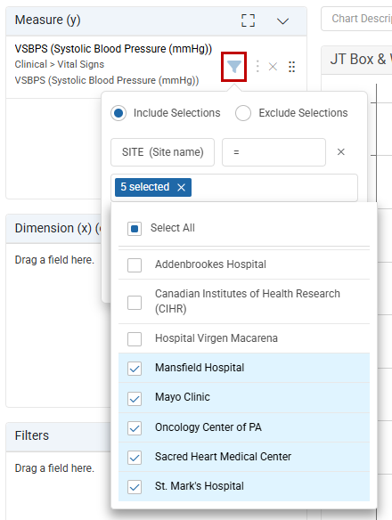 Select Values to Filter