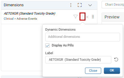 Dimensions popout