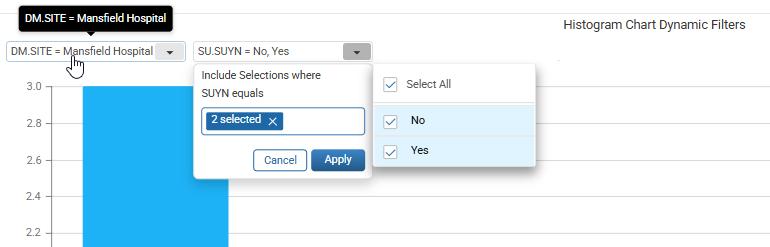 Example of a dynamic filter