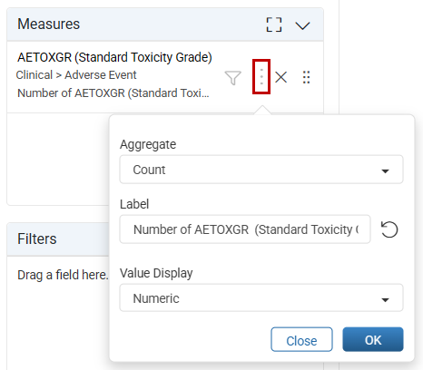 Configure a Pie chart measure