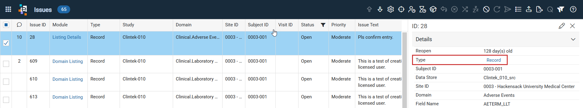 Access Source from Type Field