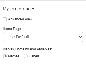 Profile Preferences