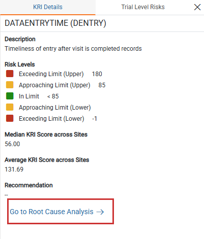 Go to Root Cause Analysis link