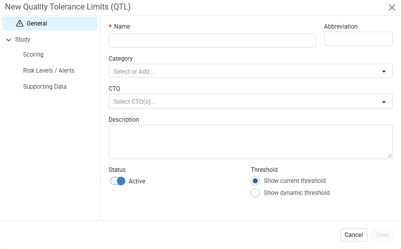 New QTL window