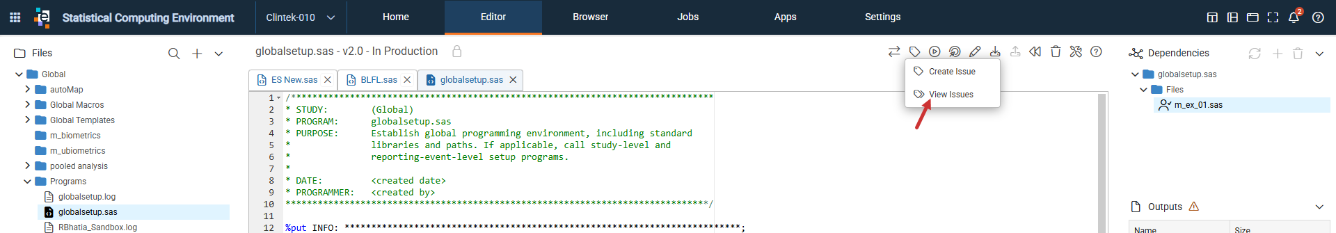 View Related Issues from the Editor