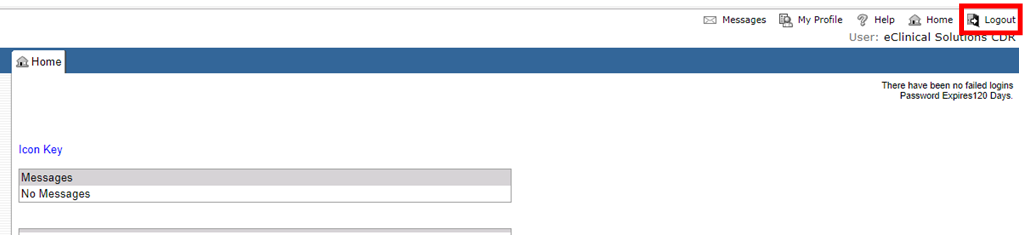 Rave - Logout Button